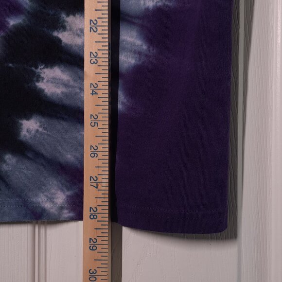 Baltimore Ravens Helmet USED Shirt (L, Purple Tie-Dye, Football, Majestic) - Picture 5 of 8